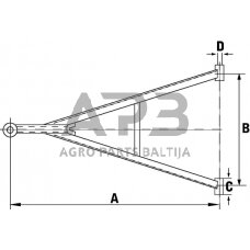 Priekabos dišlius 60/80 HW40226