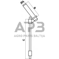 Priekabos prikabinimo kaištis 230,00 mm CP33KR