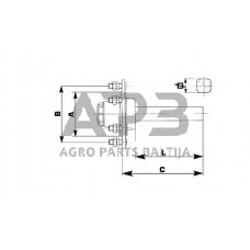 Priekabos pusašis ADR S40440G200