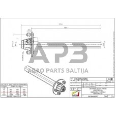 Priekabos pusašis ADR S50JA500057