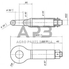 Priekabos sukabinimo kilpa apvali 10 t OTO48