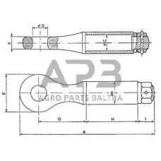 Priekabos sukabinimo kilpa apvali 14 t OTO18966