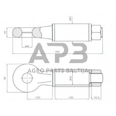 Priekabos sukabinimo kilpa apvali 7 t OTO46