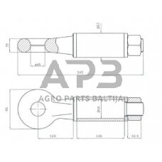 Priekabos sukabinimo kilpa apvali 7 t OTO46