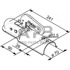 Priekabos sukabinimo spyna AL-KO AK7/C RD 70 PLUS, 1367025