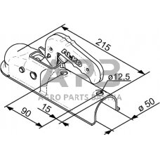 Priekabos sukabinimo spyna AL-KO AK7/F RD 50 PLUS, 1367023