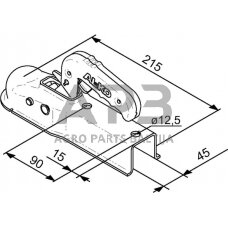 Priekabos sukabinimo spyna AL-KO AK7/G VKT 45 PLU, 1367027