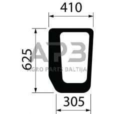 Priekinis kabinos stiklas apatinis CNH 5096592