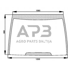 Priekinis kabinos stiklas CNH 248715A1