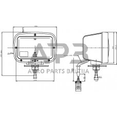 Priekinis žibintas 204x AMP Cobo 05551000
