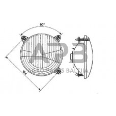 Priekinis žibintas Ø142.5mm, Cobo 05272000