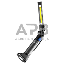 Prožektorius darbui lankstus su UV COB+SMD (įkraunamas)