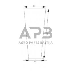 Priekinis kabinos stiklas apatinis Zetor 59117938 Priekinis kabinos stiklas apatinis Zetor 59117938