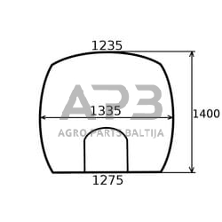 Priekinis kabinos stiklas G931812041010N Priekinis kabinos stiklas G931812041010N