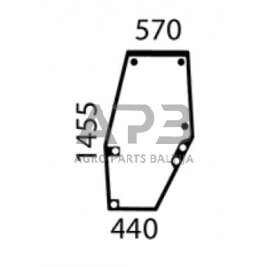 Priekinis kabinos stiklas Landini 3647692M1 Priekinis kabinos stiklas Landini 3647692M1