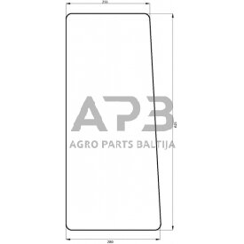 Priekinis kabinos stiklas apatinis 00097697020N Priekinis kabinos stiklas apatinis 00097697020N