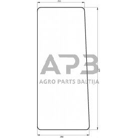 Priekinis kabinos stiklas apatinis 00097697030N Priekinis kabinos stiklas apatinis 00097697030N