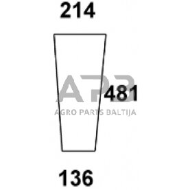 Priekinis kabinos stiklas apatinis 258514401100N Priekinis kabinos stiklas apatinis 258514401100N