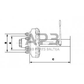 Priekabos ašis ADR 1253A60LA6DA1600