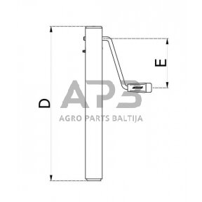 Priekabos atraminė koja 60x560mm Simol STR35WF