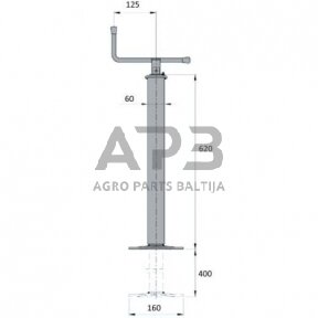 Priekabos atraminė koja AL-KO 1224016