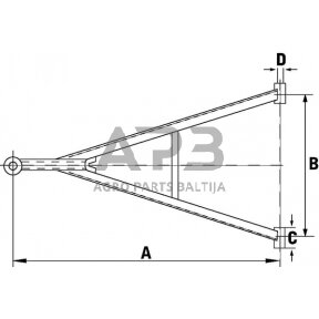 Priekabos dišlius HW 80 HW40227