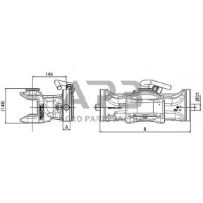 Priekabos prikabinimas rankinis Sauermann HS1450