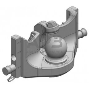 Priekabos prikabinimas su rutuliu K80 314mm Scharmüller 05631451A02