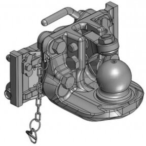 Priekabos prikabinimas su rutuliu K80 325mm Scharmüller 05632533A02