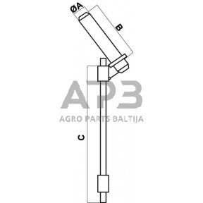 Priekabos prikabinimo kaištis 230,00 mm CP33KR