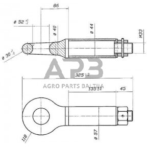 Priekabos sukabinimo kilpa apvali 10 t OTO48