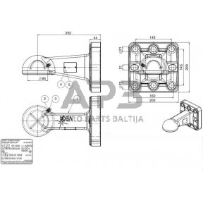 Priekabos sukabinimo kilpa su flanšu Scharmüller 00650971A02