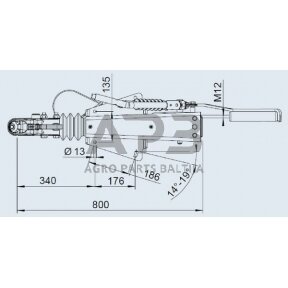 Priekabos sukabinimo komplektas AL-KO V 2.8VB1/-C, 1251555