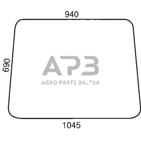 Priekinis kabinos stiklas Agco 1670361M1