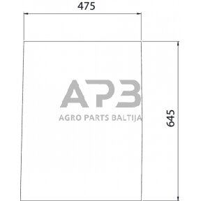 Priekinis kabinos stiklas apatinis 0011063951N