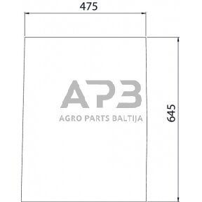 Priekinis kabinos stiklas apatinis 0011171691N