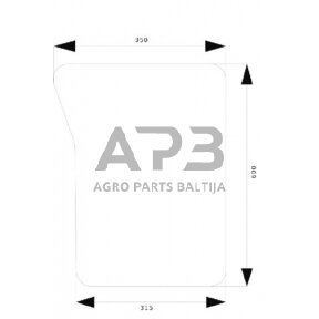 Priekinis kabinos stiklas apatinis R199280N