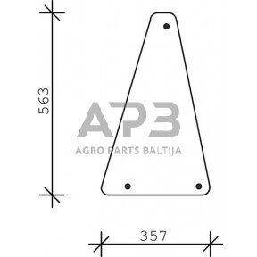 Priekinis kabinos stiklas apatinis SDF 04332557