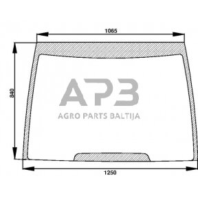 Priekinis kabinos stiklas CNH 248715A1