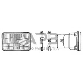 Priekinis žibintas montuojamas Halogenas Cobo 05400000