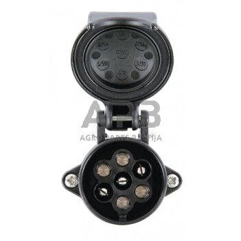 Priekabos rozetė 7 kontaktų ERICH JAEGER 301006JAE 1 Priekabos rozetė 7 kontaktų ERICH JAEGER 301006JAE 1