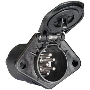 Priekabos rozetė 7 kontaktų Hella 8JB008085001 5 Priekabos rozetė 7 kontaktų Hella 8JB008085001 5