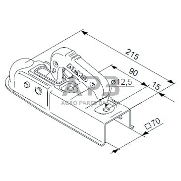 Priekabos sukabinimo spyna AL-KO AK 7 V Plus – 7, 1367028 2 Priekabos sukabinimo spyna AL-KO AK 7 V Plus – 7, 1367028 2