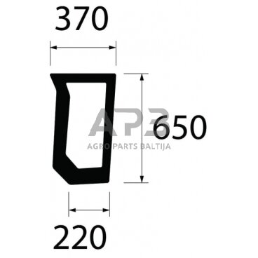 Priekinis kabinos stiklas apatinis 82011531N Priekinis kabinos stiklas apatinis 82011531N