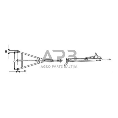 Priekabos inercinis stabdžių mechanizmas (užbėgimo įtaisas) BPW AVM80E9107026