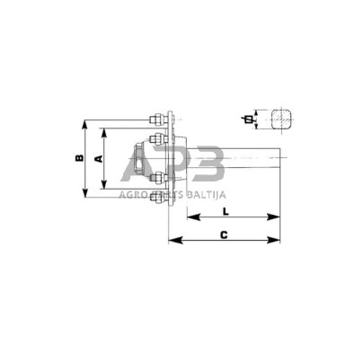 Priekabos pusašis ADR S90898350