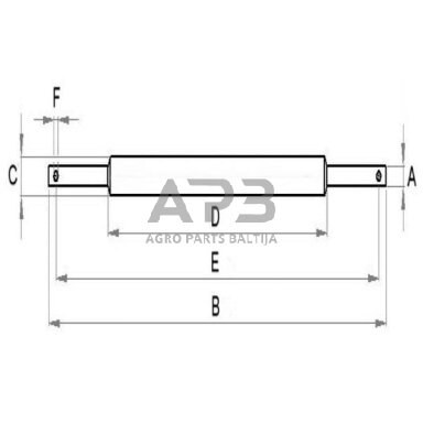 Prikabinimo skersinis 36x45x970 mm SA4536KR