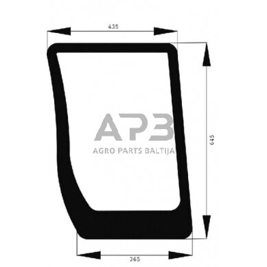 Priekinis kabinos stiklas apatinis 82030488N Priekinis kabinos stiklas apatinis 82030488N