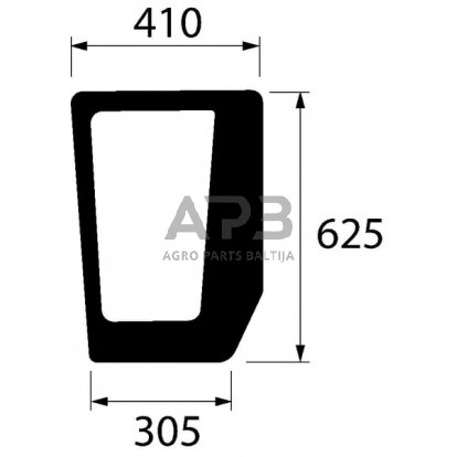 Priekinis kabinos stiklas apatinis 5092900N Priekinis kabinos stiklas apatinis 5092900N