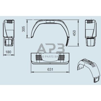 Priekabos purvasaugis AL-KO 1258853 2 Priekabos purvasaugis AL-KO 1258853 2